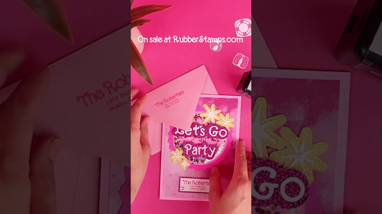 Pink Address Stamp You Can Customize