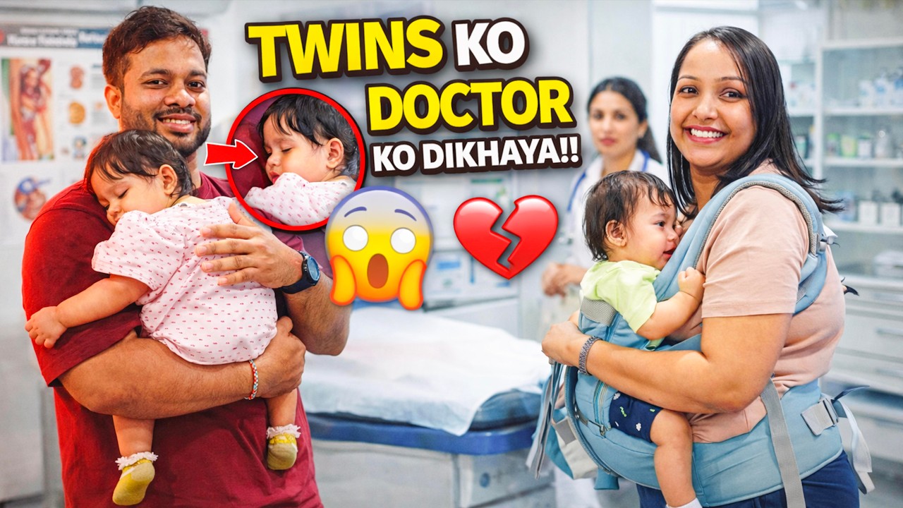 Twin Babies ka health issue? 😳 Twins ko lekar doctor ke paas jana pada… 😢! | New Daily Vlog