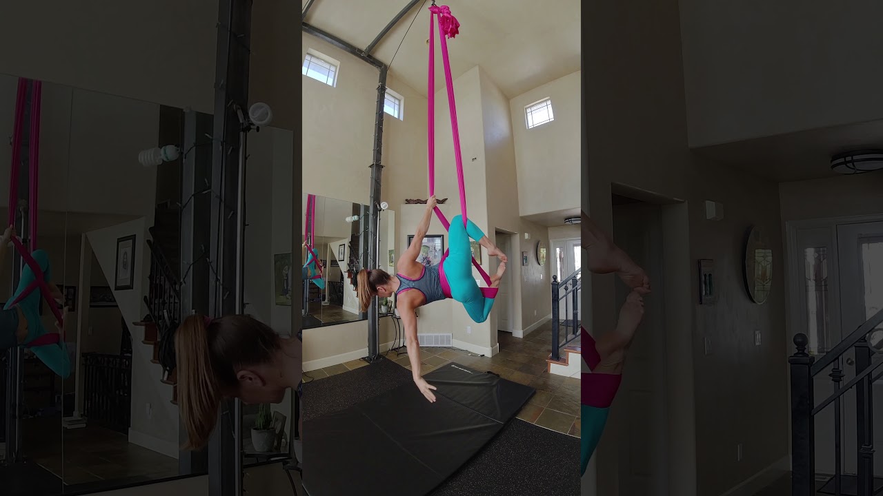 Tutorial for Aerial Hammock/Sling: Crab, Side Fang & Seat Pose