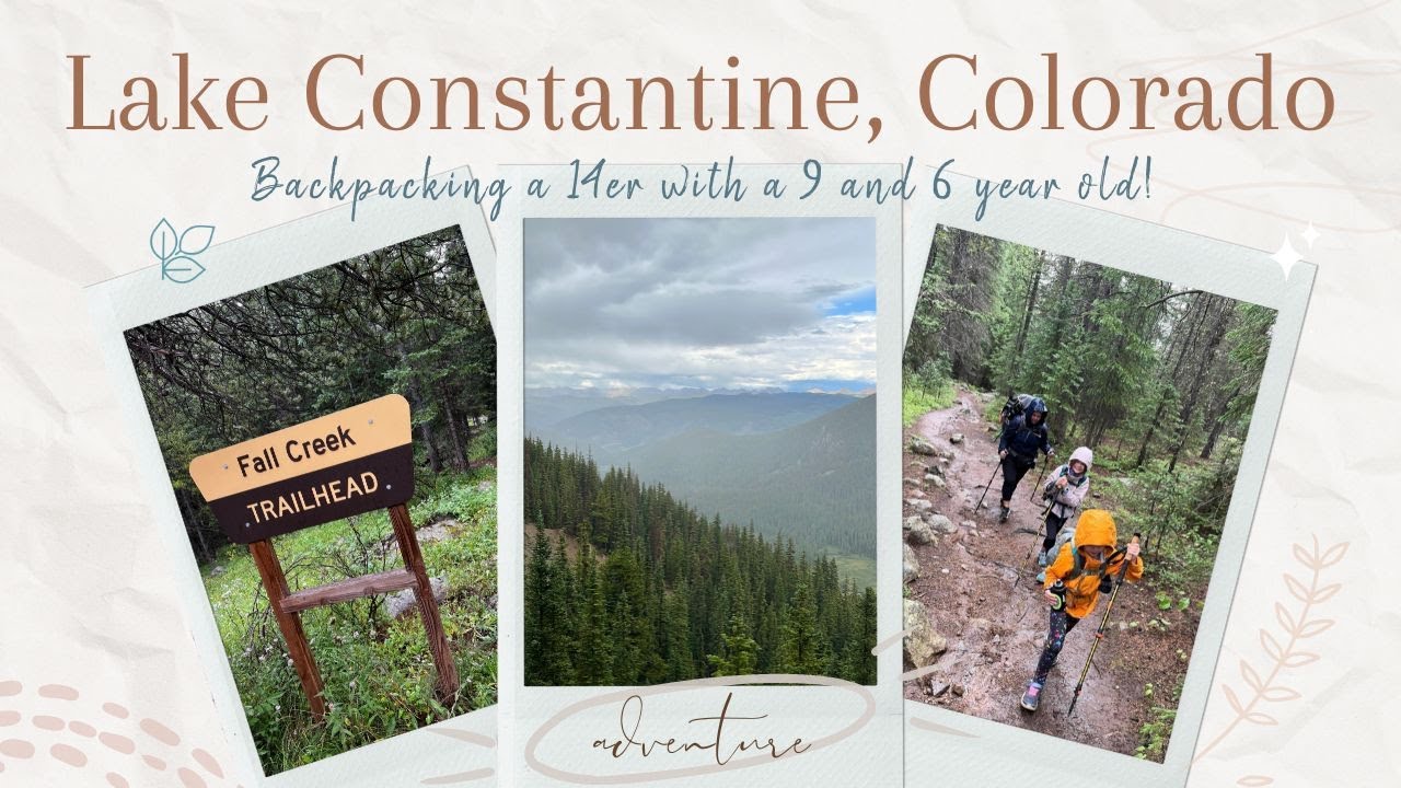 Lake Constantine, Colorado - Backpacking with a 9 and 6 year old!