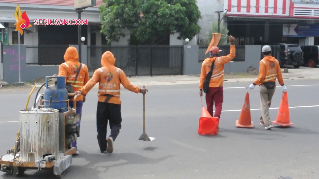 Tutorial Ngecat Marka Jalan Menggunakan Thermoplastic