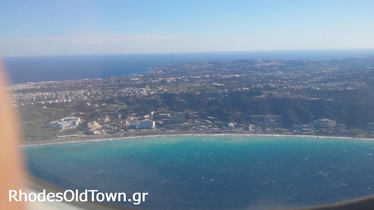 WINDSHEAR Extreme Hard Crosswind Failed Landing Touch and Go and Go Around A320 Rhodes Airport