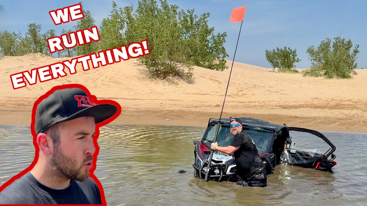 SINKING a BRAND NEW Can Am X3 at the DUNES?! Is it COOKED?!