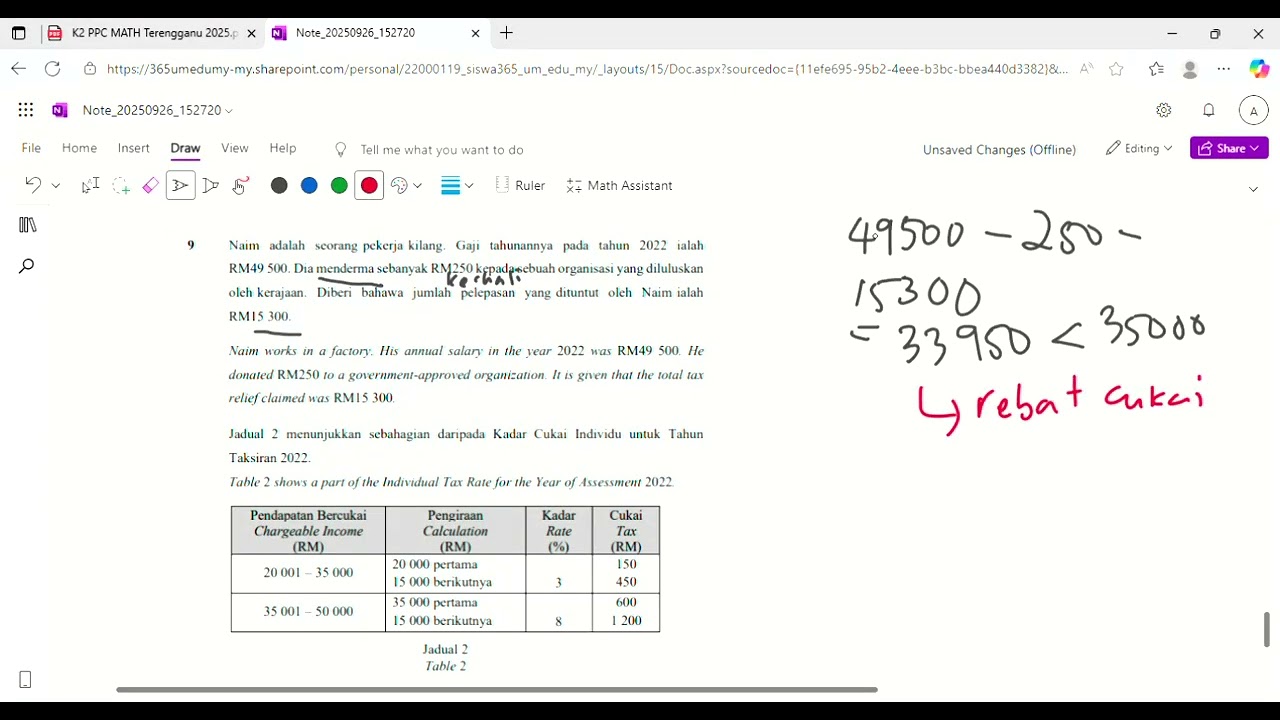 SOALAN 9 MATEMATIK K2 TERENGGANU | TRIAL SPM 2025 | Penerangan lengkap dalam bahasa melayu