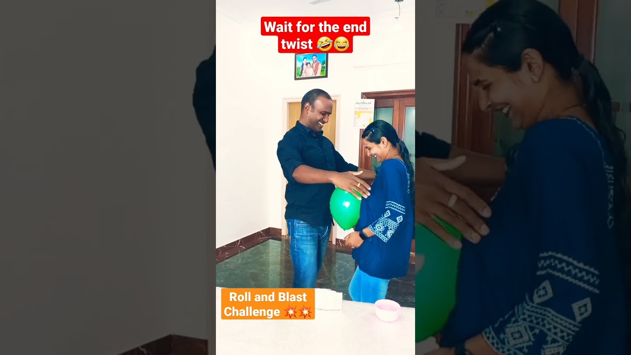 Popping Balloon on Body Challenge 🎈 😍 &hearts;️ #pop #balloon #viralvideo #trending #funny #couple #games