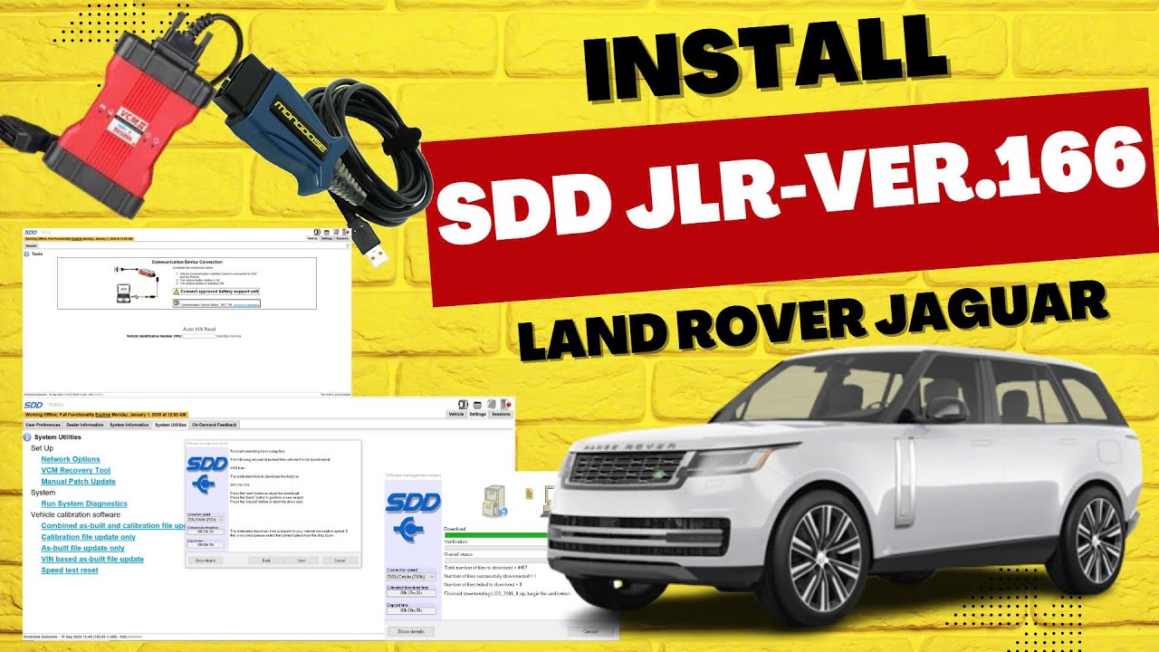 HOW TO INSTALL SDD JLR VERSION 166