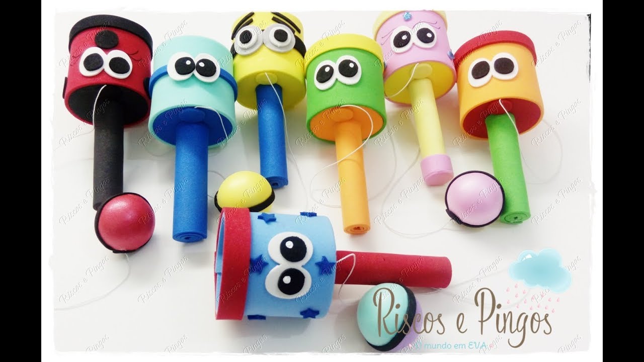 FAÇA VC MESMO/ Papa Bolinha /DIA DAS CRIANÇAS/ Brinquedo do Chaves #diy