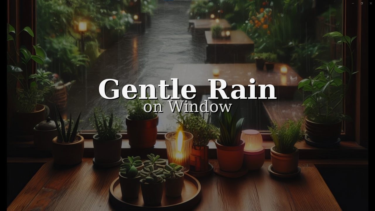 Gentle Rain Sounds at Night – 3 Hours Cozy Sleep Ambience