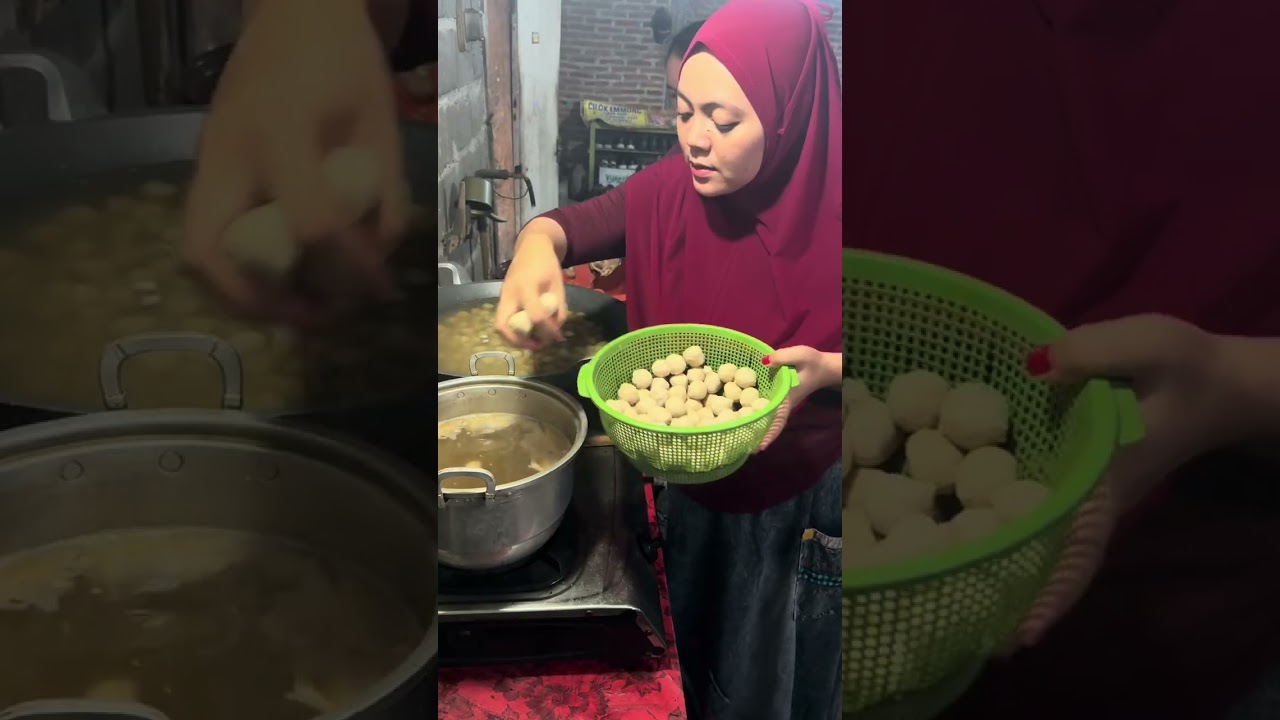 Buat bakso pkek bumbu ini tu enak bnget