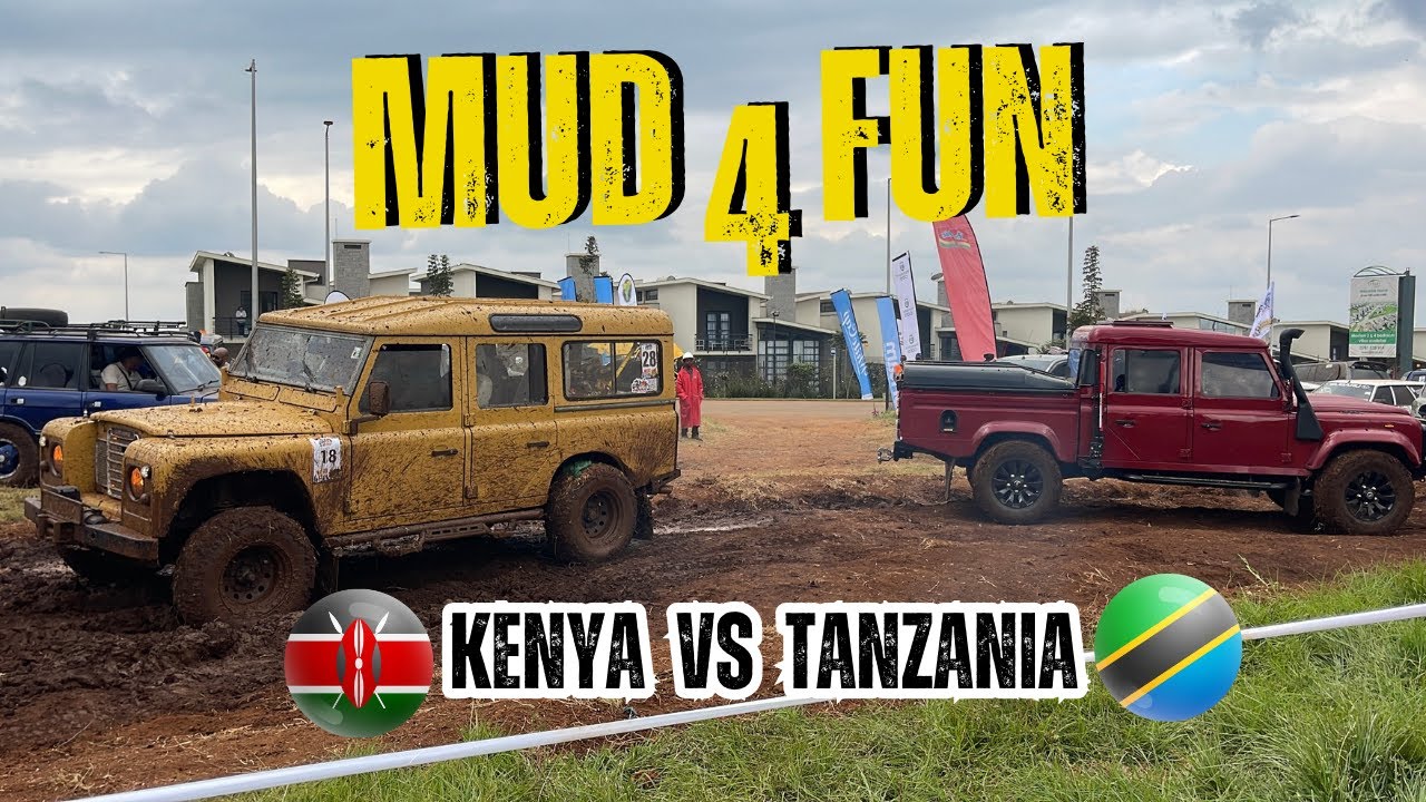 MUD 4 FUN: Kenya vs Tanzania Landrovers 