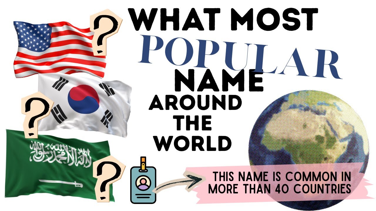 StackingNickel The Most Common Names Used Around the World 🌍 This Pattern Is Wild