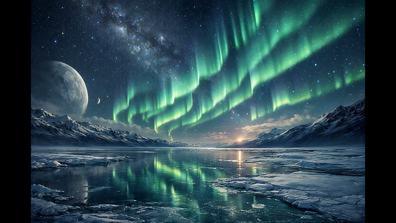 🪐 Deep Space Ambient Music for Sleep & Relaxation | Frozen Light of Eternity – Night Echo