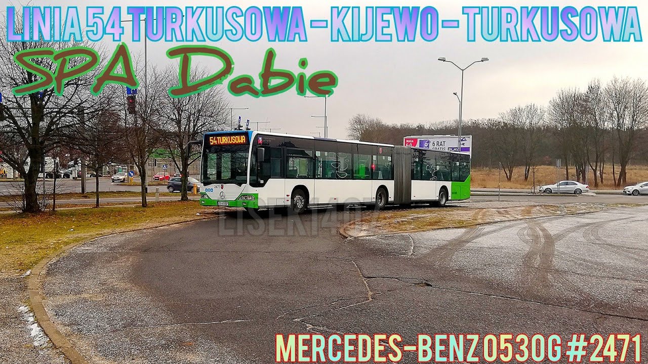 Szczecin linia 54 Turkusowa - Kijewo - Turkusowa (mercedes-benz O530G #2471)
