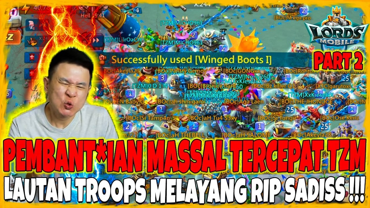 PEMBANT*IAN MASSAL TERCEPAT TZM !!! LAUTAN TROOPS MELAYANG RIP !!! PART 2 - Lords Mobile Indonesia