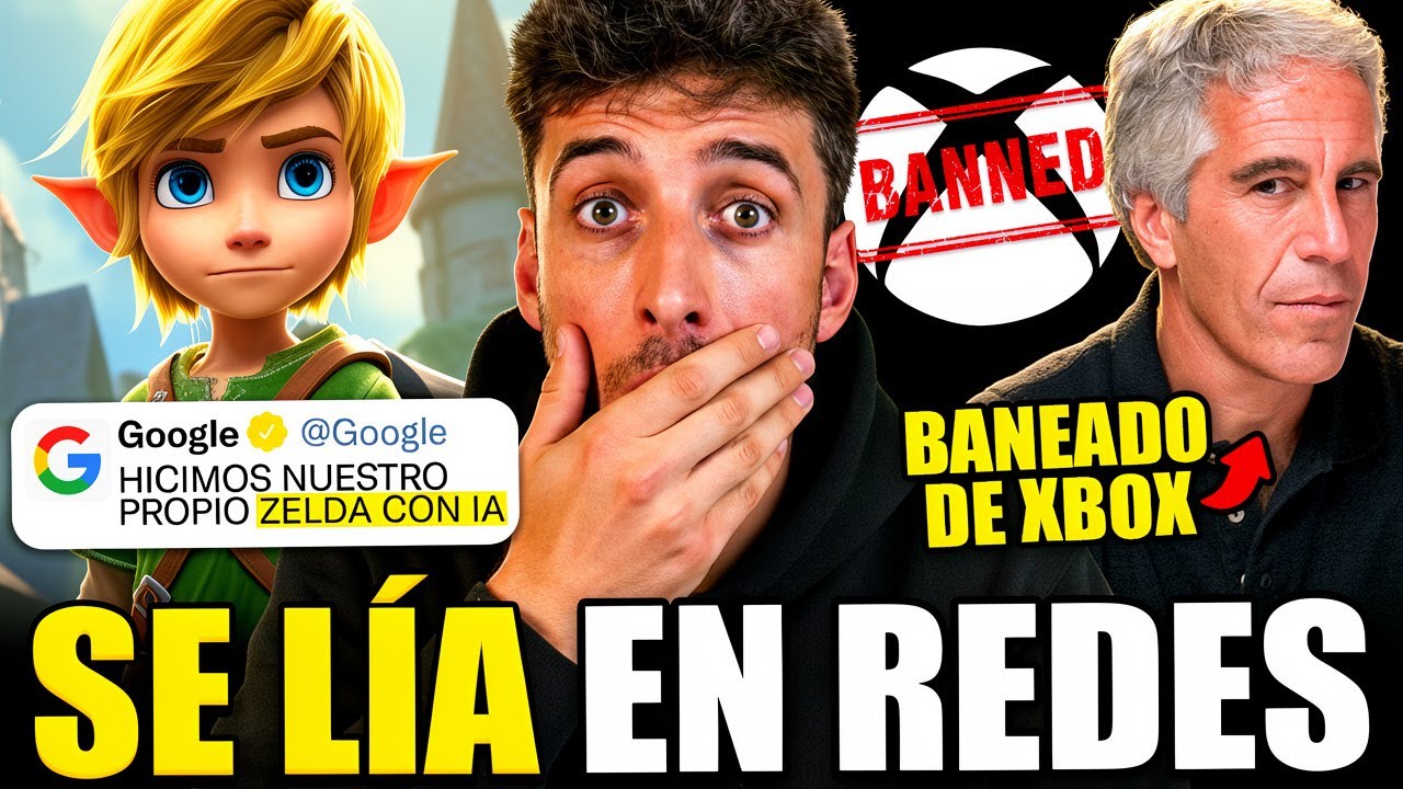¡BOMBAZO! 😂 XBOX VETÓ a EPSTEIN 😨 IA de GOOGLE REVOLUCIONA los VIDEOJUEGOS 🤖 PS PORTAL 2 FILTRADA!?