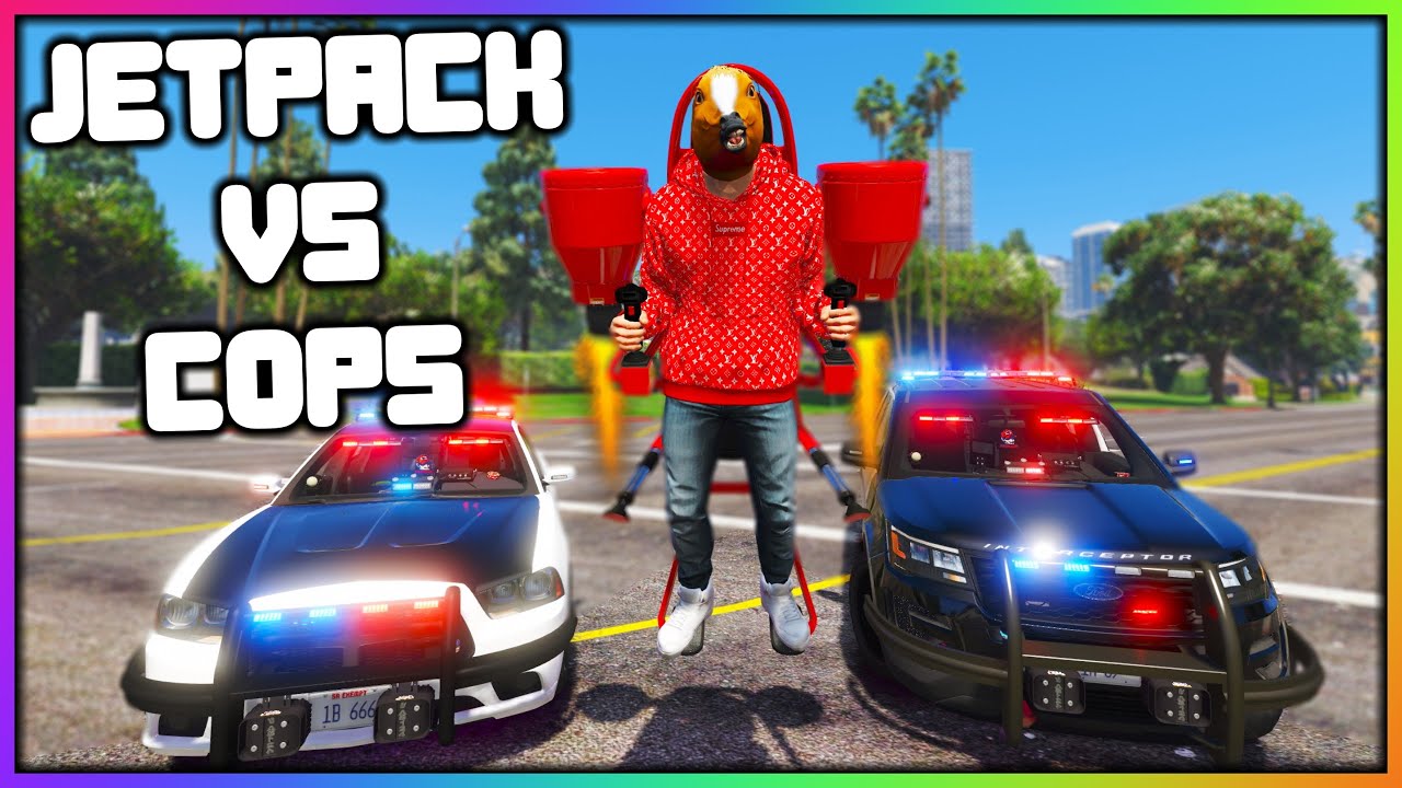 GTA 5 Roleplay - JETPACK TROLLING COPS | RedlineRP