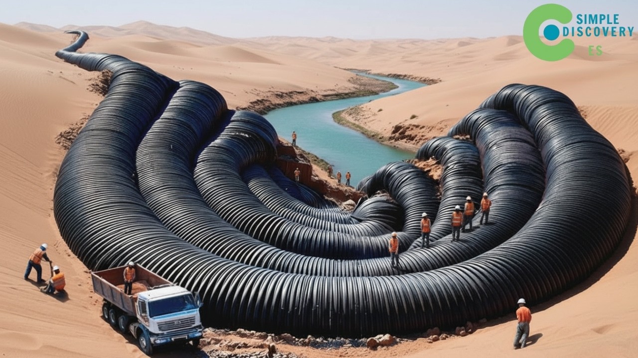 China DESVÍA UN RÍO, VERTIENDO AGUA DE LAS MONTAÑAS AL DESIERTO — El Mundo Queda Atónito