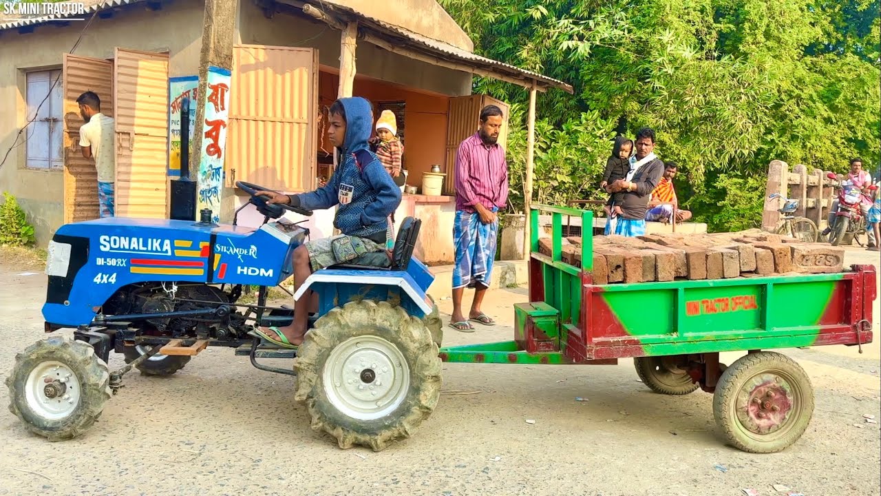 When we are Taking Brick Loading with Mahindra Tractor | Tractor Loading | Jcb Video 