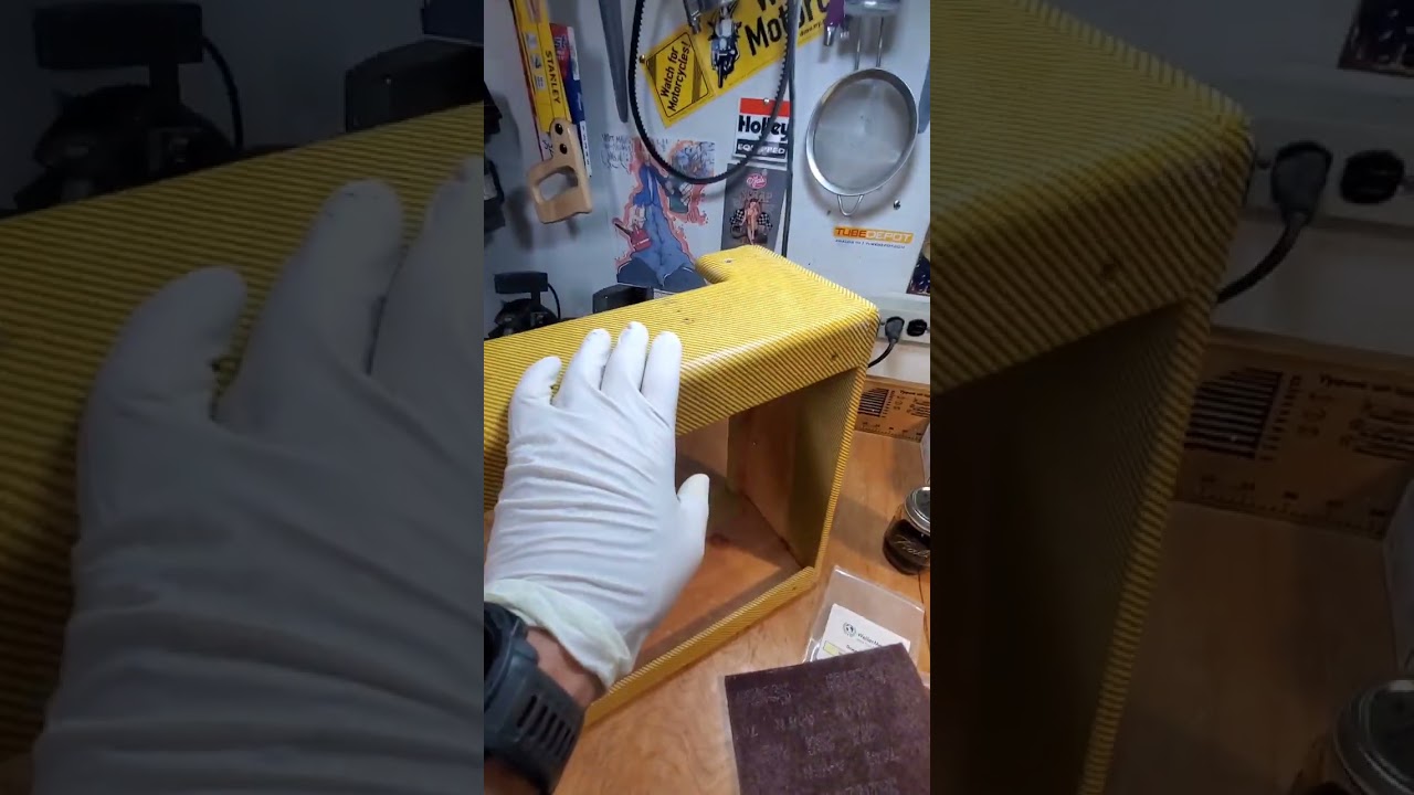 Tweed amp amber/blonde shellac part2
