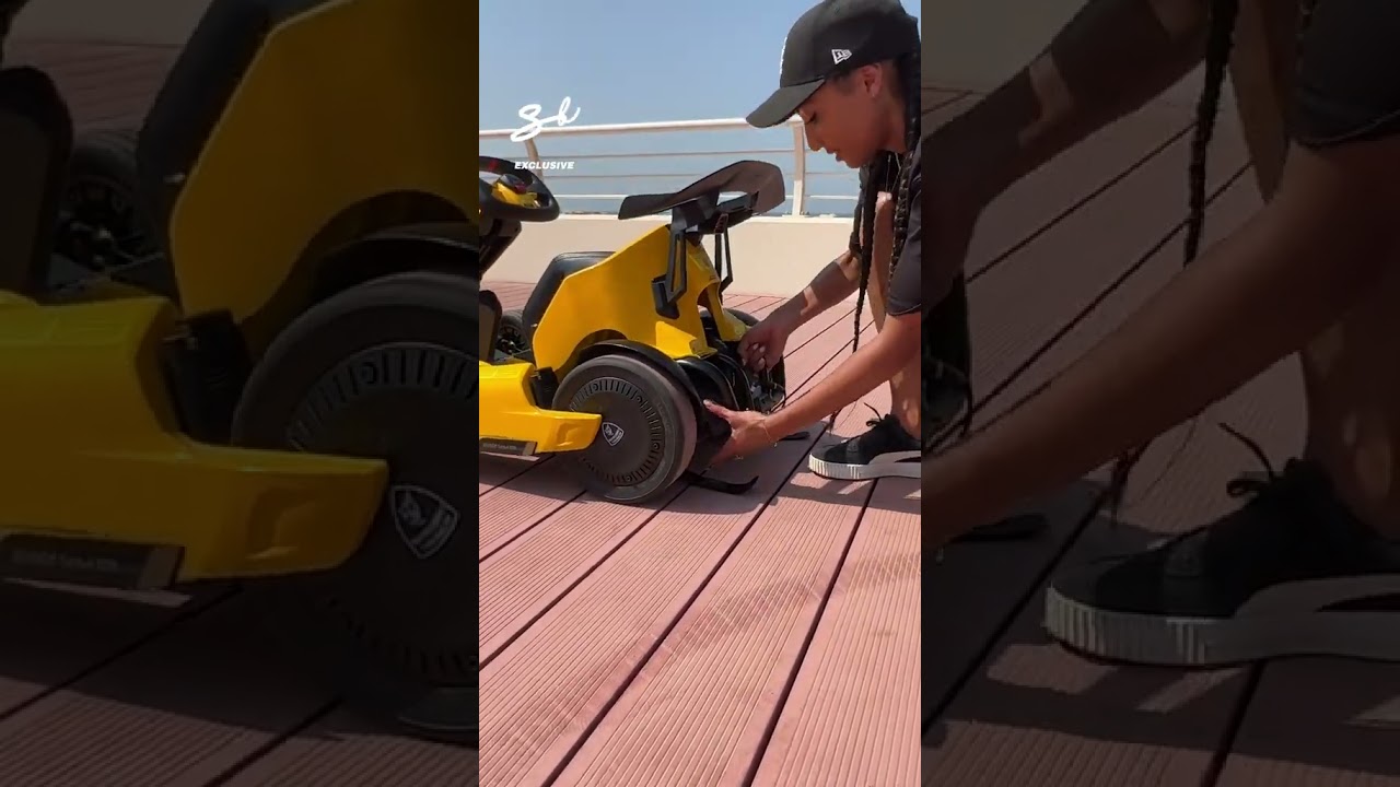 Seg-Kart? Go-Way? What are we calling this? 🏎️🤣 #segway #gokart #lamborghini