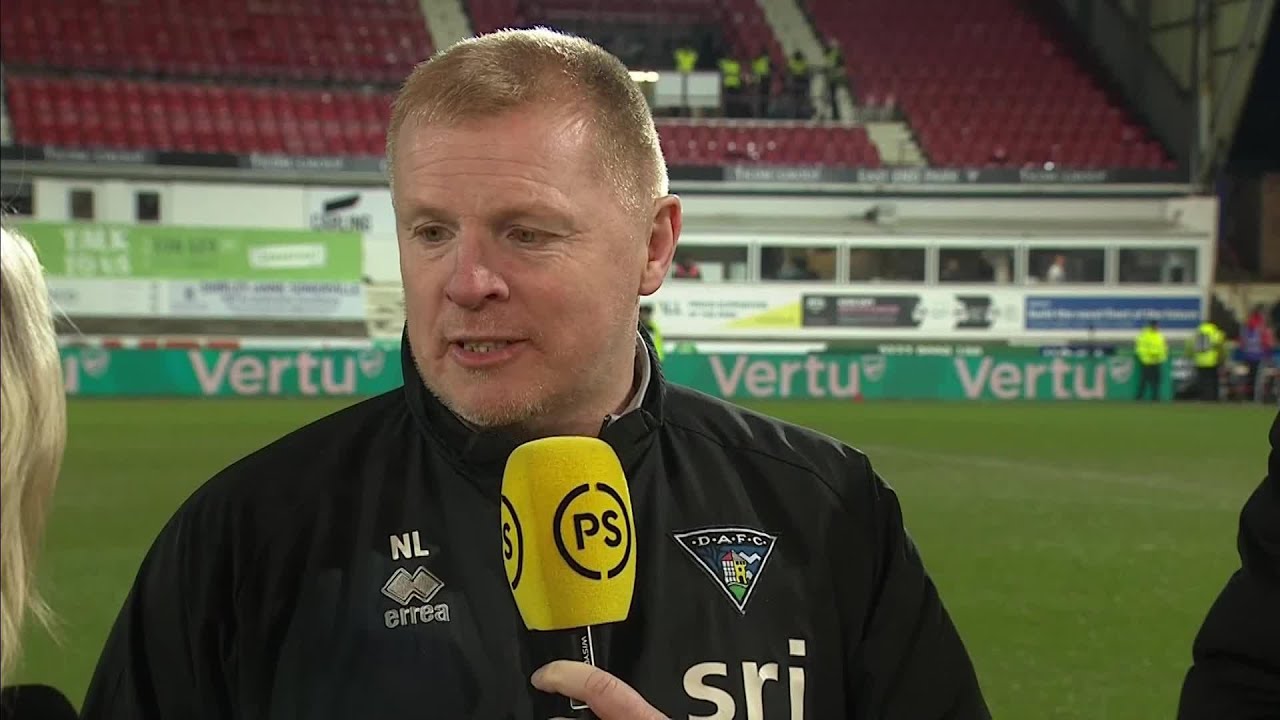 Dunfermline manager Neil Lennon speaks after Scottish Cup win over Aberdeen