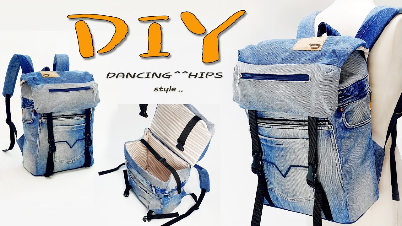 청바지로 배낭 만들기/diy/리폼/가방만들기/tote bag sewing tutorial/diy jeans bag hand sewing/denim bag/jeans bag/만들기