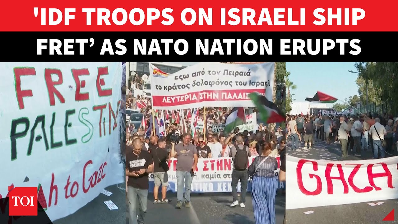 NATO Nation EXPLODES As Israeli Ship 'With IDF Troops' Docks; Riot Police 'Clash' With Gaza Backers