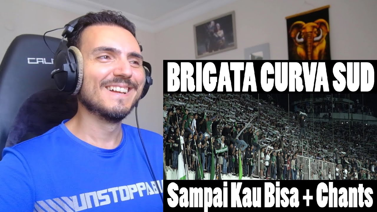 BRIGATA CURVA SUD — SAMPAI KAU BISA — УМОРОЖИТЕЛЬНОЕ пение после игры — Реакция ULTRAS SLEMAN