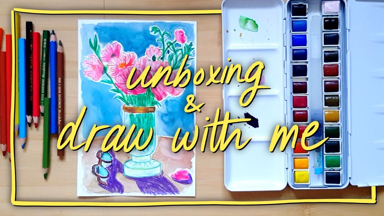 Draw with Me | Unboxing Winsor & Newton Cotman Watercolours