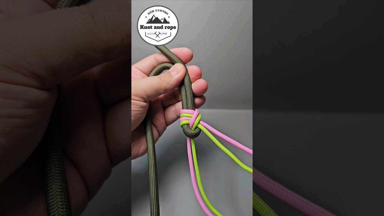 日常實用結 Three-way Sheet Bend 三頭接繩結 #結與繩 #diy #knot #taiwan
