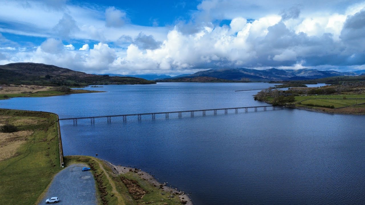 Trawsfynydd footbridge drone footage