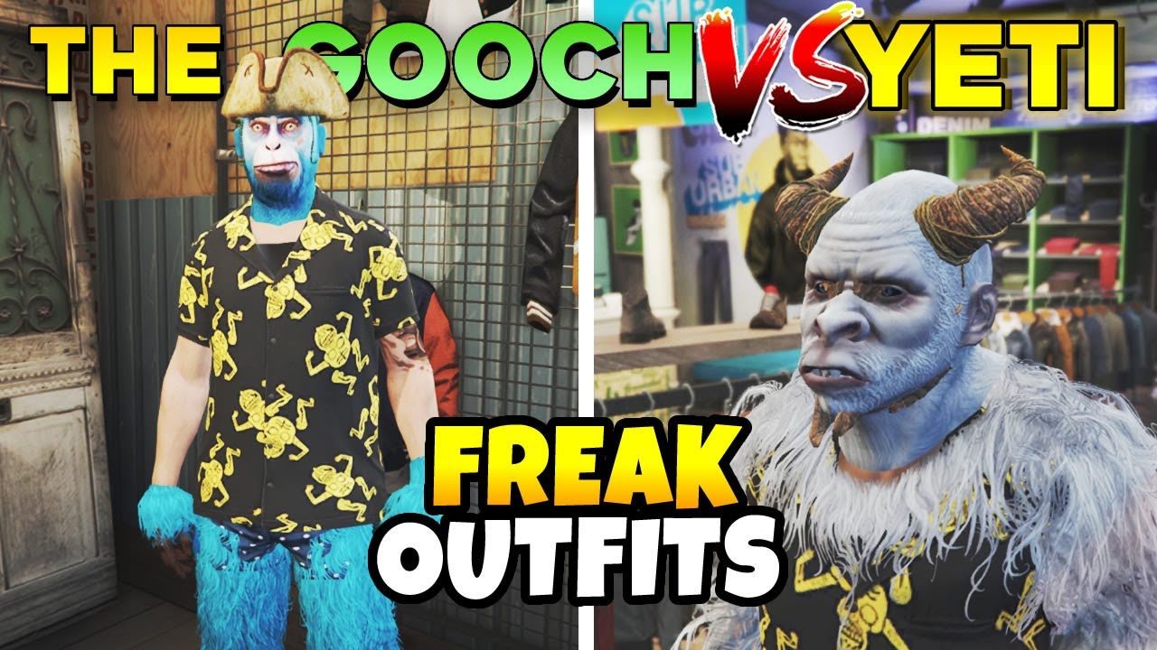 GTA Online How to Customize The Gooch & Yeti Outfit (Into FREAK Abomination  Outfits!)