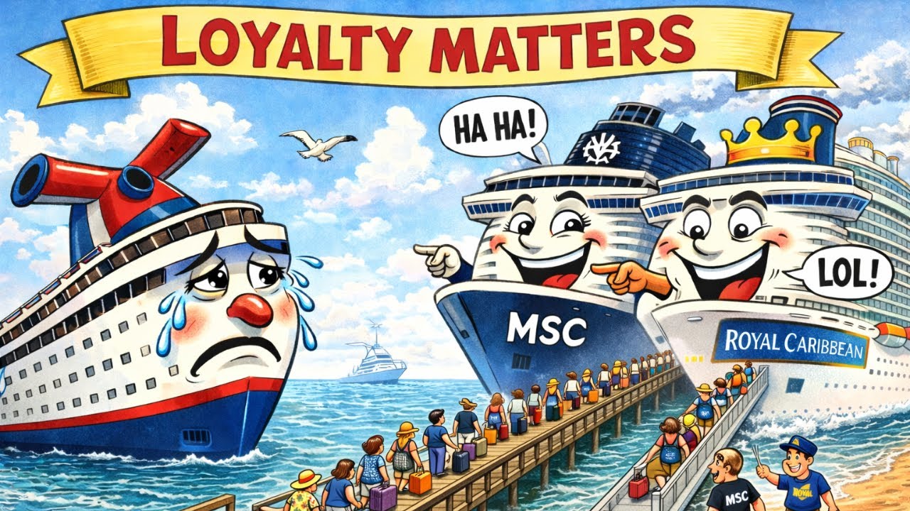 CARNIVAL WORST IN THE INDUSTRY, PROVING “LOYALTY MATTERS”