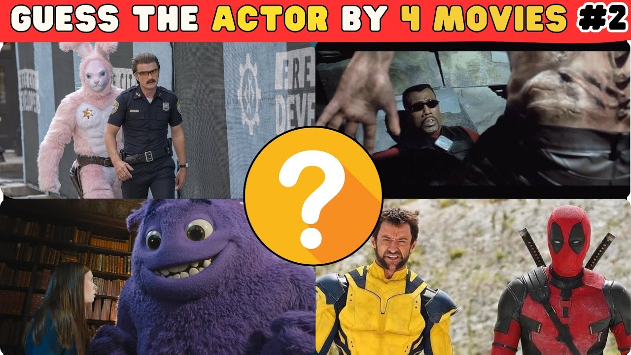 MOVIE QUIZ: Guess the Actors by the Frames From 4 Films #2