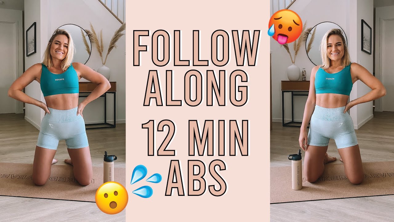 12 MIN ABS follow along finisher! Timer + Music ⏱