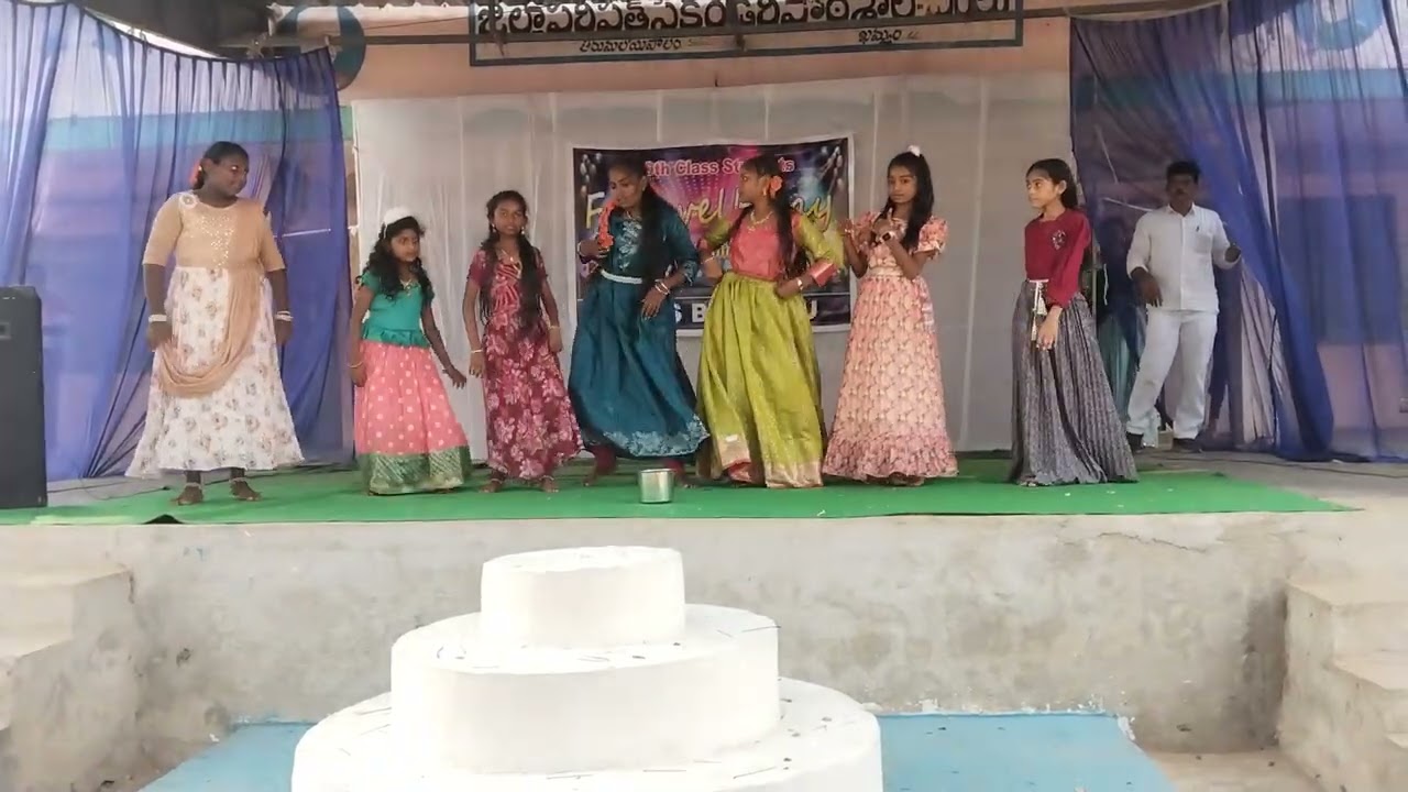 7th class girls dance performance in farewell 2026