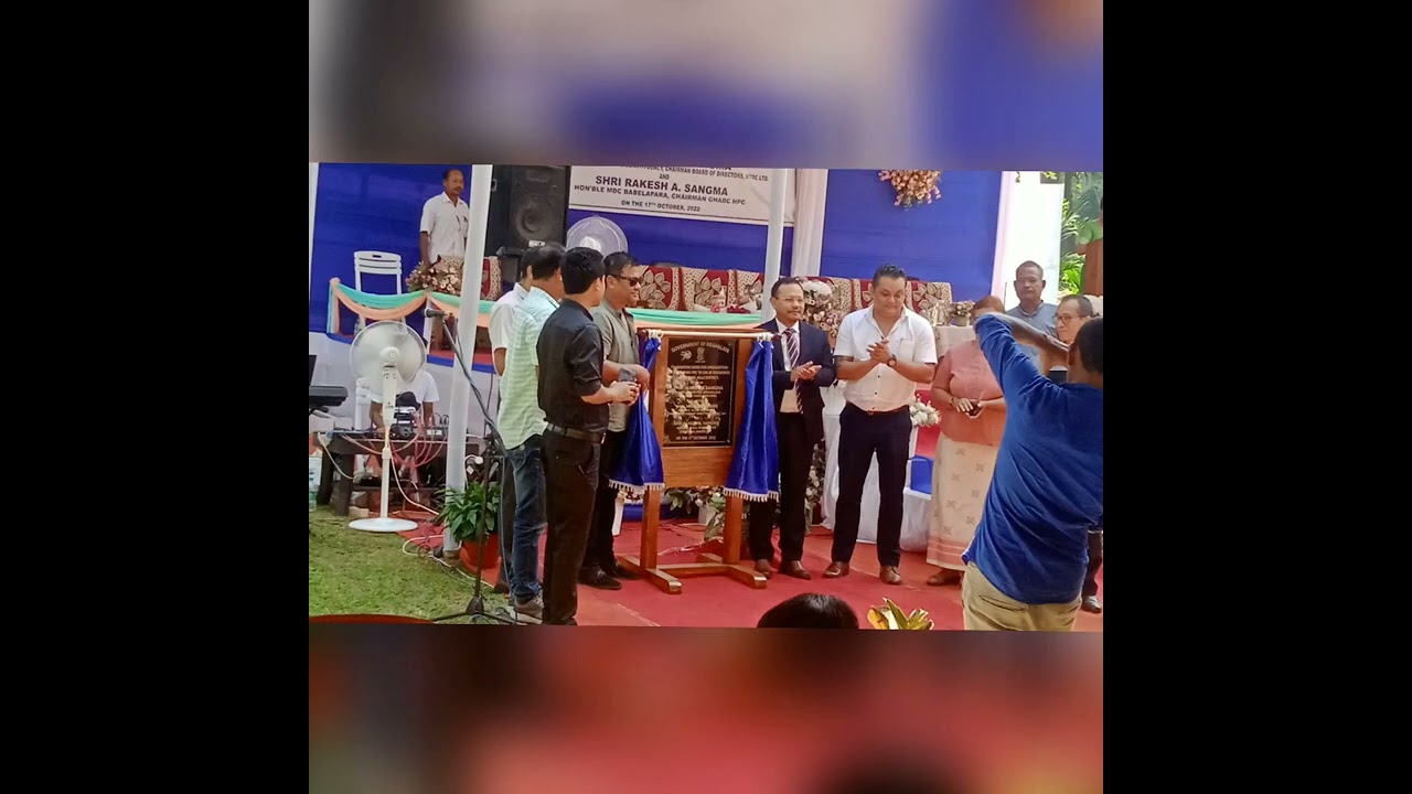 Foundation stone laid by Honourable Minister Shri James K Sangma Health Minister on 17 October, 2022