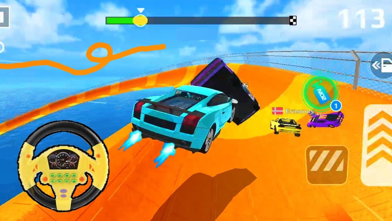 Impossible Crazy Cars Mega Ramp Car Stunts Racing Drive Simulator Games Android Gameplay P141