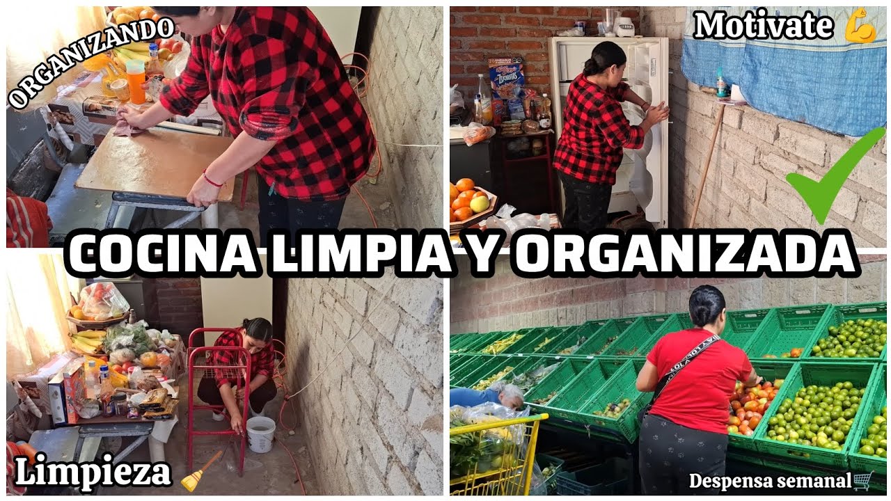 LIMPIEZA Y ORGANIZACIÓN✔️de mi COCINA/DESPENSA SEMANAL🛒✅️ORGANIZANDO TODO🙌🧹LIMPIA CONMIGO 💪