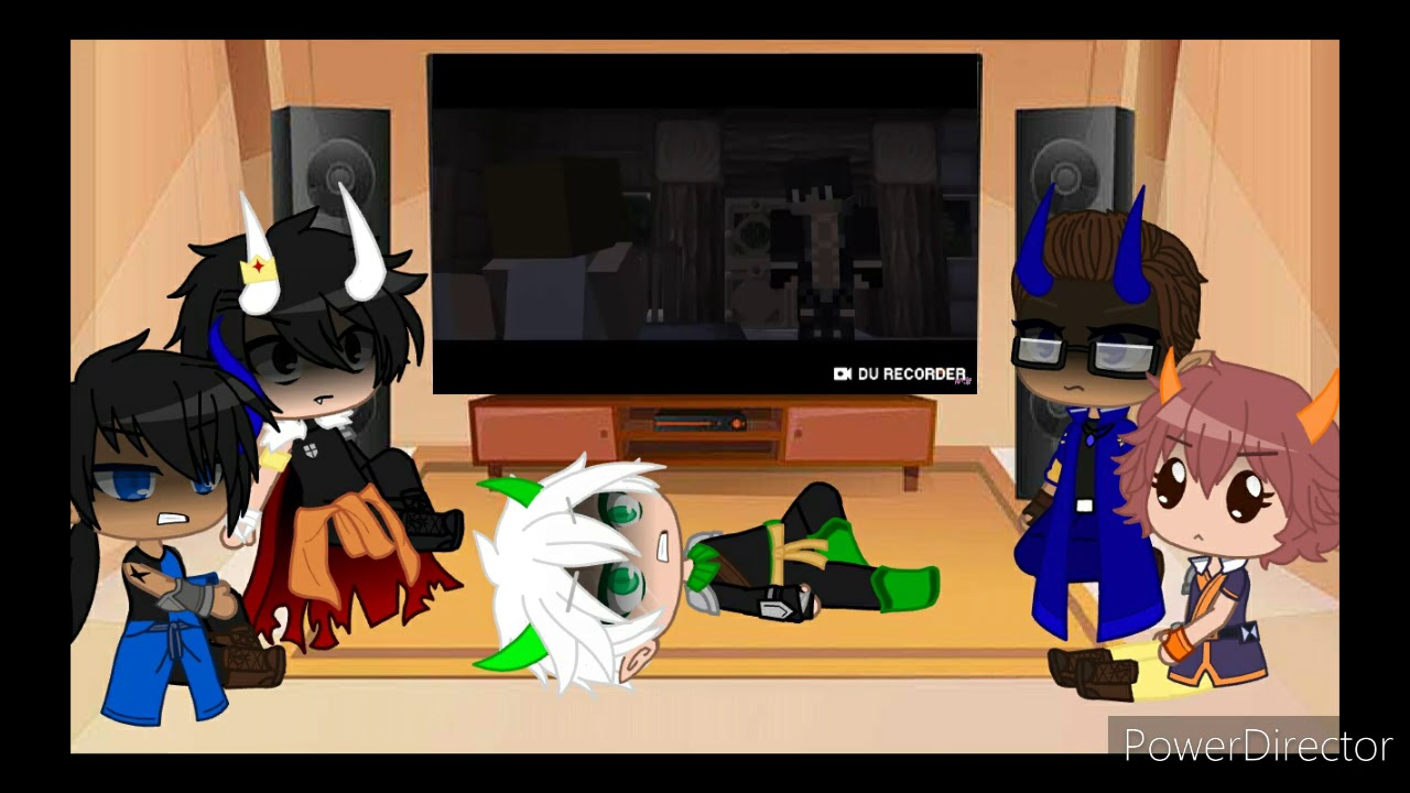 my inner demons reacting to Minecraft Diaries part 2 (Gacha Club)❤