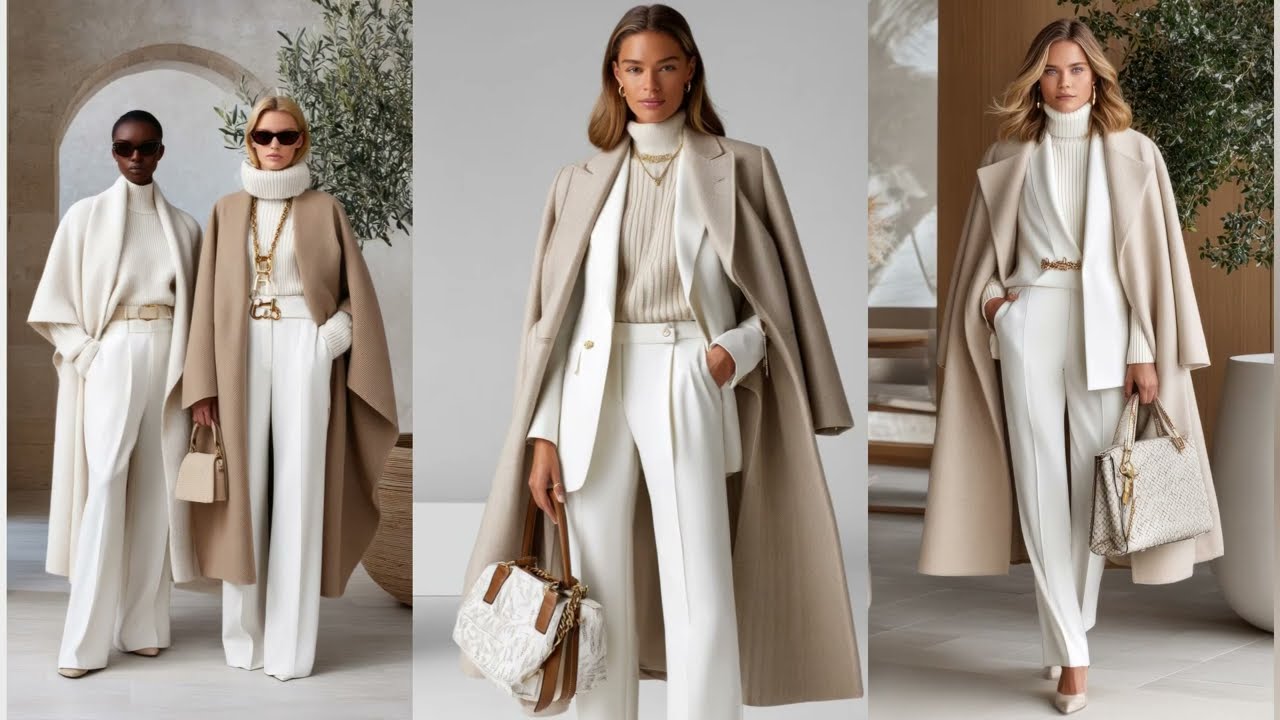 Коллекция Max Mara Весна/Лето 2026 | Нежный белый и верблюжий цвета – сдержанный роскошный гардер...