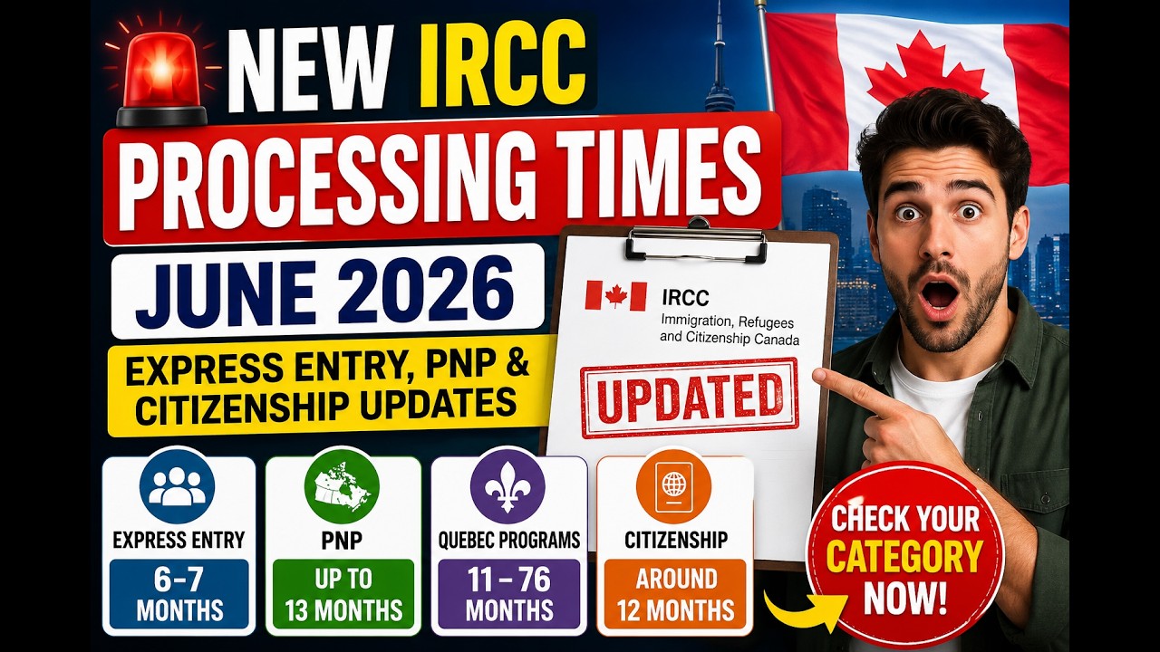 Новые сроки рассмотрения заявок IRCC &ndash; ИЮНЬ 2026 🇨🇦 | ПМЖ, разрешения на учебу и работу