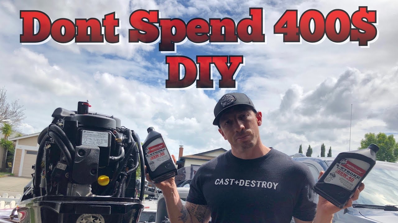 50hp Mercury four stroke 100 hour service dont spend 400$