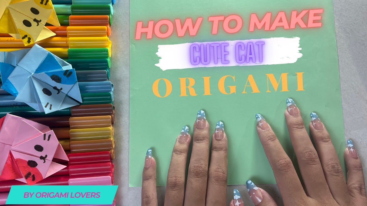 DIY origami cat - how to make origami paper cat | #origamilovers #origami #papercraft #origamipaper