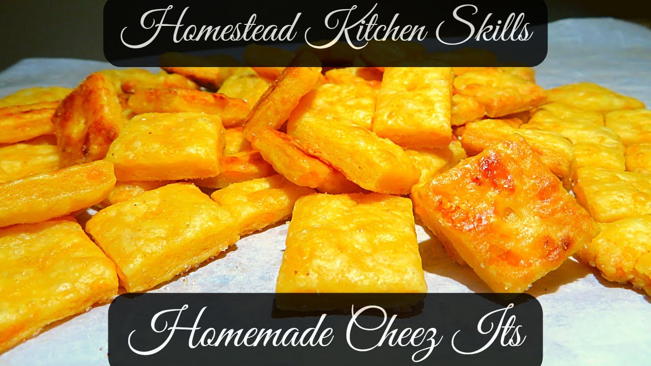 Homemade Cheez Its Recipe | Homemade Snack Recipes | Homestead Kitchen Skills