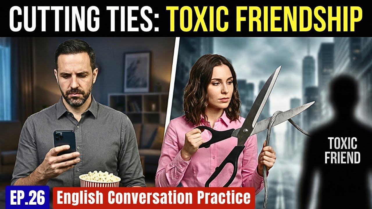 How to Talk About Toxic Friends & Friend Breakups in English | English Conversation Practice (EP.26)