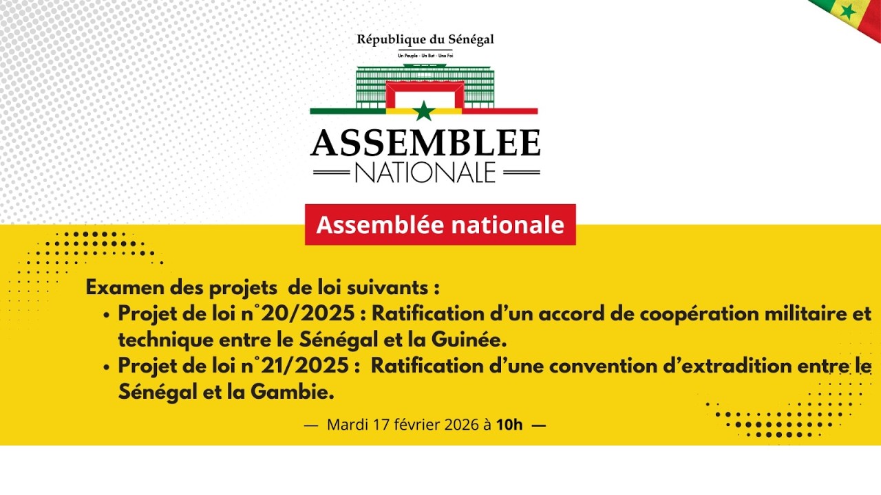 Assemblée Nationale : MINISTERE DE L'INTEGRATION AFRICAINE; ET DES SENEGALAIS DE L'EXTERIEUR.