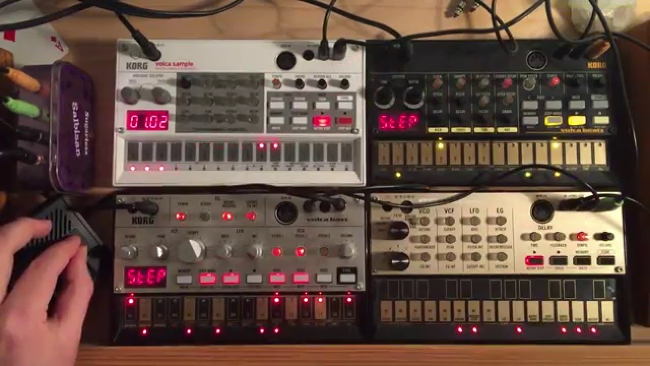 KORG Volca sample, bass, beats, keys: TECHNO #3