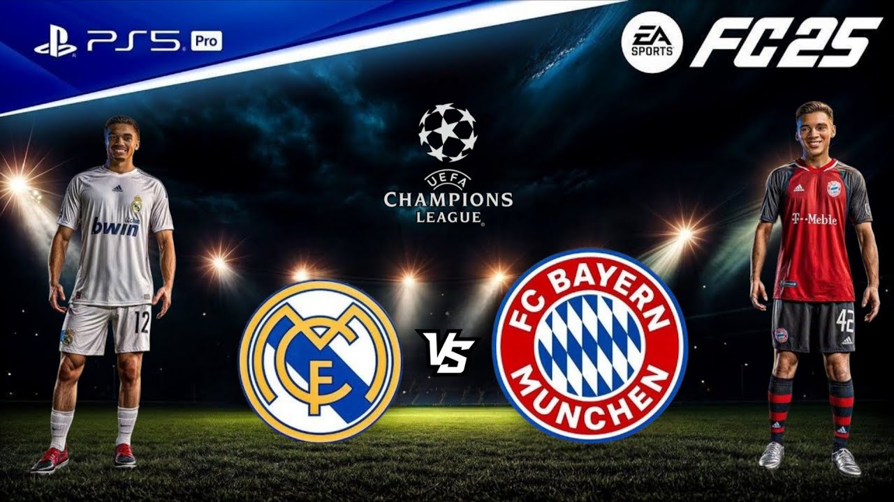 FC 25 - Real Madrid vs. Bayern Munich Ft. Mbappe, Luis Diaz, | UEFA ChampionsLeague| PS5&trade; [4K60