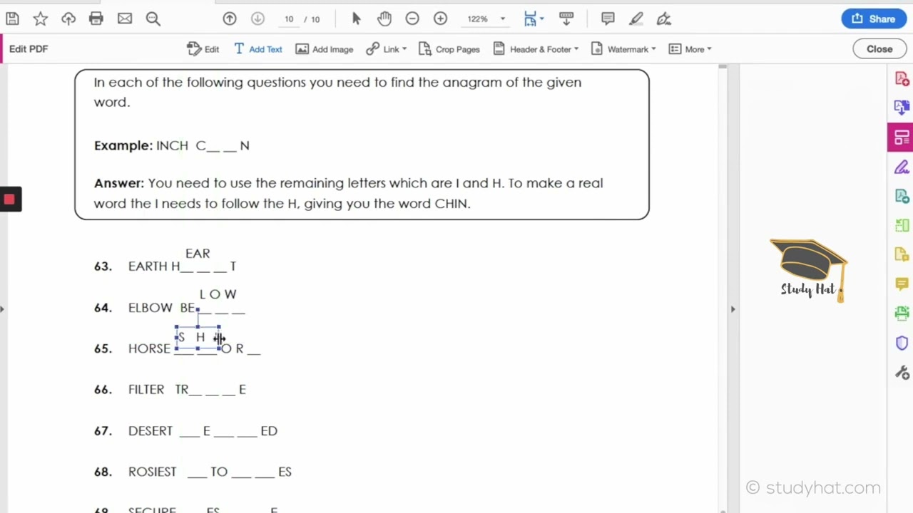 11 Plus Verbal Reasoning | Anagrams | Mock Exam Questions